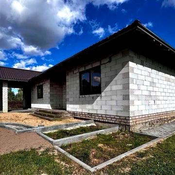 Будинок 161м2, гараж, стіни, вікна, ділянка, перекриття