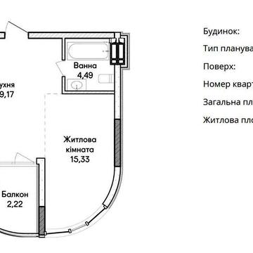 Продаж квартири 41.21м2 з лоджією в ЖК"Синергія Сіті"!Від забудовника! ЖК Синергія Сіті