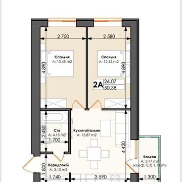 Продаж 2-к квартира 54 м2 в топовій локації Ірпеня