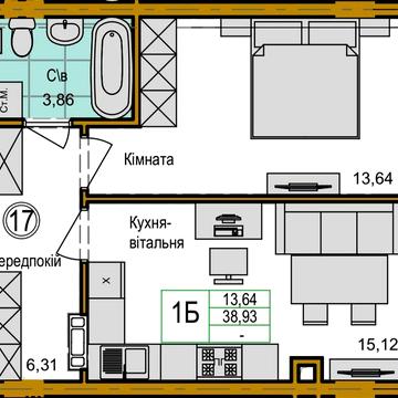 Інвестиція! 1-к квартира у ЖК Емоція 2 ЖК Емоція 2