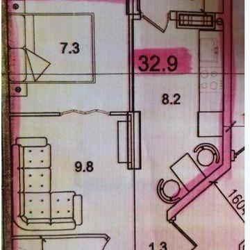 Продаж 1к квартира, 32,9 кв.м, вул. Смакули