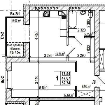 1 кімнатна Квартира в новобудові ЖК Волошкові Озера