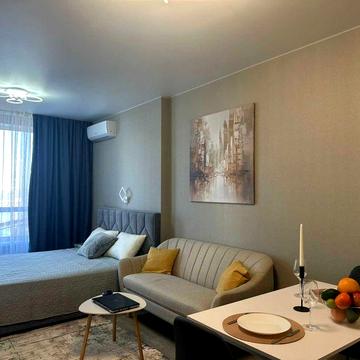 В ЖК Зарічний здається нова, сучасна квартира-студія 30м з неймовірним видом на Дніпро!