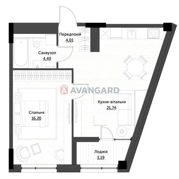 1к квартира 49,54 кв.м ЖК Lucky Land, біля ТРЦ Lavina Mall ЖК Lucky Land
