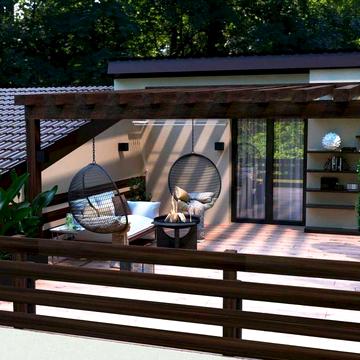 Таунхаус з терасою, газове опалення, велика ділянка!