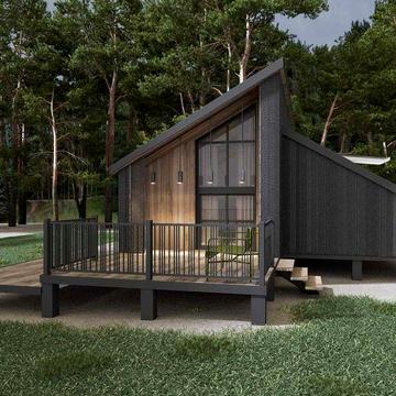 с. Нові Безрадичі ділянка з модульним будинком 38м²