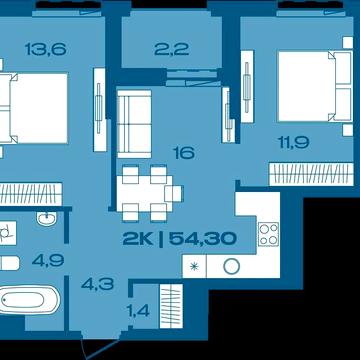 АКЦІЙНА ЦІНА  на 2кімнатну квартиру біля ТРЦ Велес