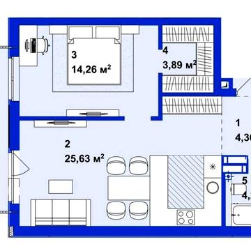 Продаж просторої 1к квартири з лоджією в Елітному ЖК Ютландія ЖК Ютландія