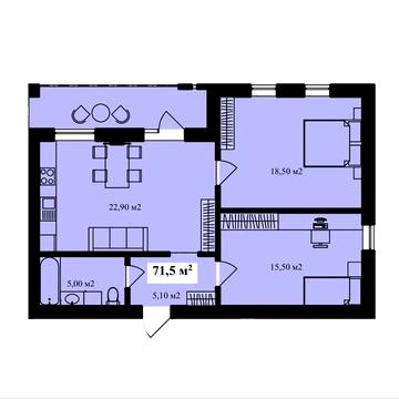 Продаж 2 кімнатної квартири на етапі будівництва