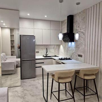 Кухня студия+спальня ЖК Via Roma без выселения на лето