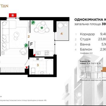 готова 1 кімнатна благо озеро парк manhattan манхетен ваучер єоселя Євідновлення програми постанови ЖК МАНХЕТЕН