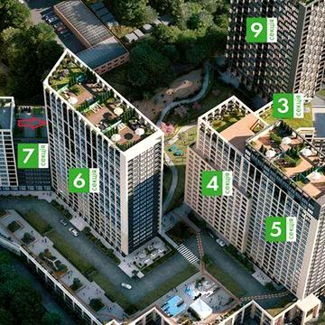 Продаж 2-кімнатної квартири в 6 секції ЖК «Greenville на Печерську» ЖК Greenville на Печерську