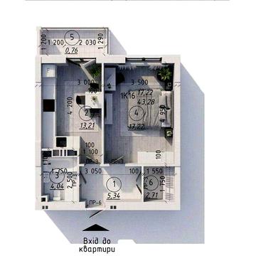 Продаж 1-кімнатної квартири 43м2 в центрі м.Вишгород, ЖК “Борисо-Глібський 2” ЖК Борисо-Глібський2