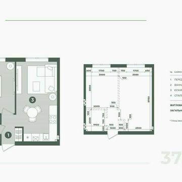 Продаж 1к 37,91м2 в ЖК Sanville park! Газ! Розтермінування! ЖК Sanville Park