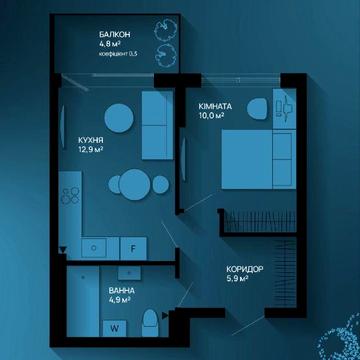 1 кім. Квартира з найвигіднішою ціною