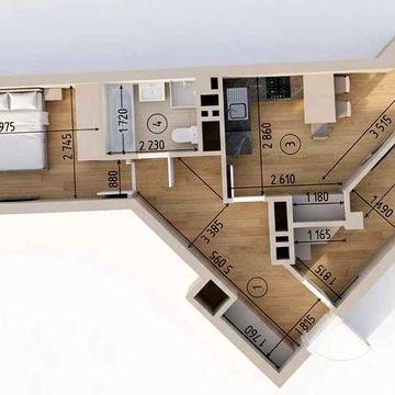 Продаж двокімнатної квартири ВІД ЗАБУДОВНИКА ЖК "Парус Riverside"