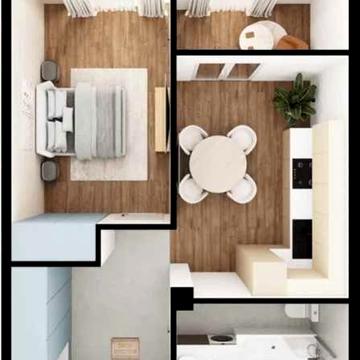 1-ком квартира в новом доме на этапе сдачи, 40 мес рассрочка!