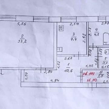 (Зарезервирована) Продам просторную 1к квартиру под ремонт, собственник, Покров