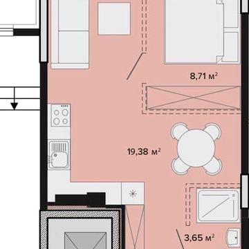 Квартира 35,34м² новобудова Софіївська Борщагівка ЖК Sofi home