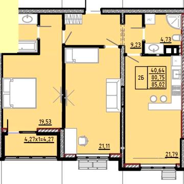 Краща ціна! 2-х кімн квартира Фонтан ЖК Модерн 85м  86600у.о Без КомісіЇ!! ЖК Модерн