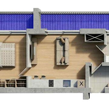 Однокімнатна квартира в центрі Черкас для комфротоного проживання або інвестицій. Під ремонт.