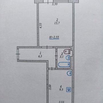 Продам однокімнатну квартиру на Вечірньому