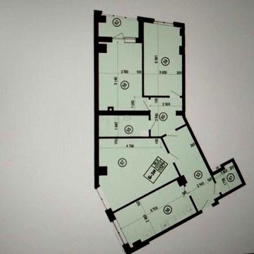 Квартира в Манхэттен 6 этаж, 2 секция, 106.7кв.м ЖК Манхэттен