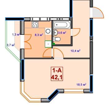 Квартира Ірпінь 40м2 ЖК Сяйво2