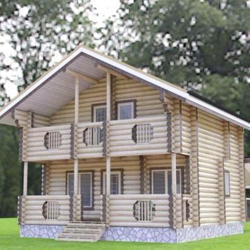 Деревʼяний котедж з бруса в Карпатах с. Буковець