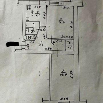 Продаж 2-кімнатної квартири | район Воєнкомату