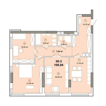 Найнижча ціна! Продаж 3-кімнатної квартири без ремонту в ЖК Edelweiss House - Звіринецька 70А ЖК Edelweiss House