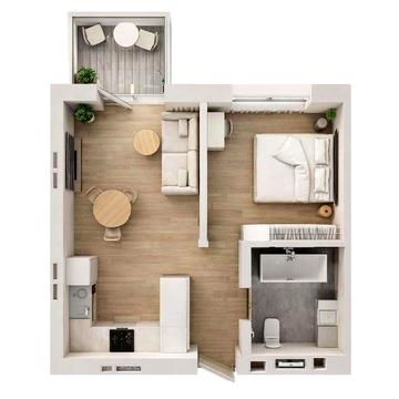 Однокімнатна квартира ЖК Субурбія ЖК Субурбія