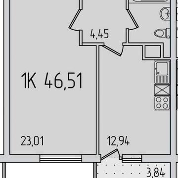 Продам 1- ком с самой шикарной планировки  59- я Жемчужина ЖК Пятдесят девятая жемчужина