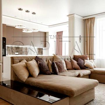 Аренда стильной 3-комнатной квартиры в ЖК Новопечерские Липки, 115м2