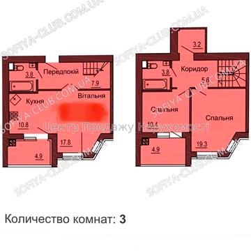 Продам 3к квартиру в ЖК «Софія Клубний». Велика площа 3к ЖК София Клубный