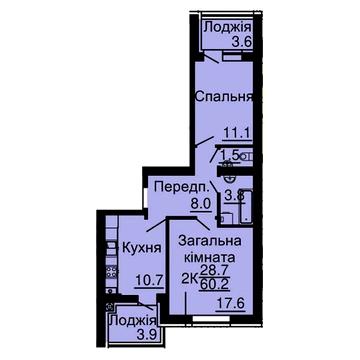 2к під Є-оселю в готовому будинку "Львівський маєток" ЖК Львівський Затишок