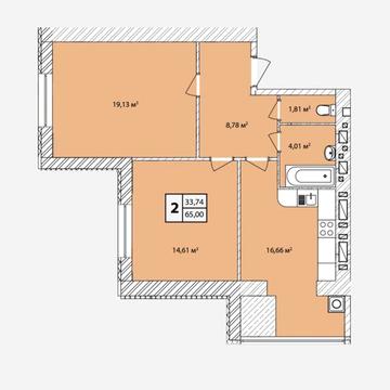 Двокімнатна квартира з сучасним плануванням ЖК Празький квартал