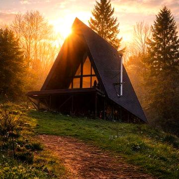 Котедж  А-Фрейм у Карпатах Бистриця Гірська(біля Східниці)