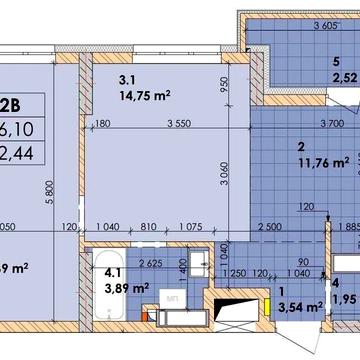Продаж 2-х кім.квартира, ЖК *Дніпровська Мрія*, вул. Сосюри, ​​6 ЖК *Дніпровська Мрія*