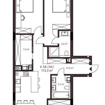 3-кімнати 113 м² з терасою 23 м² | ЖК Avant Park | Бізнес-клас | Без комісії ЖК Avant Park