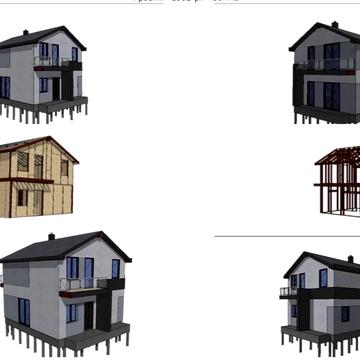 Продам будинок з сіп панелей в розібраному вигляді з проектом і дахом