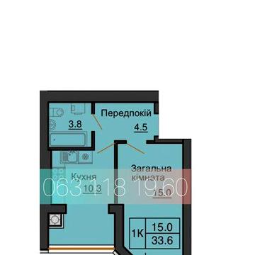 Без комісії Продаж однокімнатної квартири 35 м2 в ЖК Софія Нова