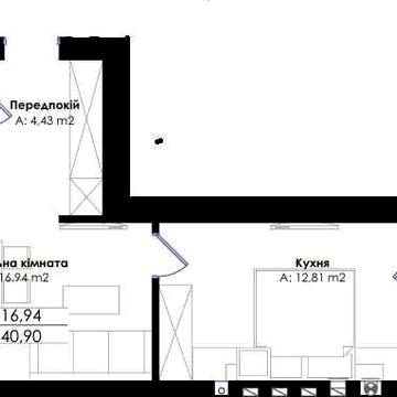 Продаж 1кк  всучасному ЖК біля центрального парку