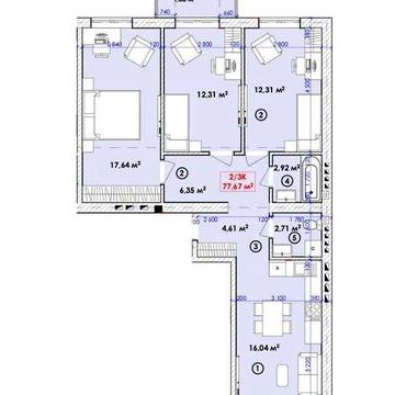 Продаж 3 кім квартири в Богородчанах з розтермінуванням на 30 місяців ЖК Містечко Молодіжне