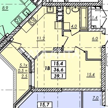 Выгодная цена! 1-комнатная квартира в сданном доме ЖК «Реал Парк»