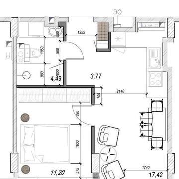 1-кімнатна квартира на Фонтані. DERBY ЖК DERBY