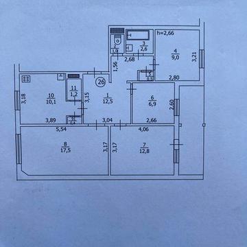 4-кімнатна квартира в центрі міста ВЛАСНИК