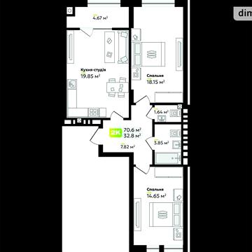 Продаж 2к Квартира Угорська вулиця ЖК Софиевка