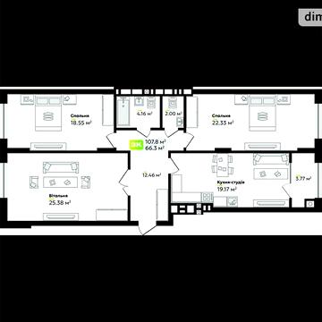 Продаж 3к Квартира Угорська вулиця ЖК Софиевка