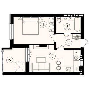 Продаж 1к Квартира Тлехаса вулиця ЖК GARDEN CITY